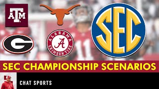 Alabama Football’s SEC Championship Tiebreaker Scenarios After Week 12 Of College Football SEC News [upl. by Naillimixam]