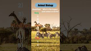 Quiz  Animal Biology [upl. by Mook216]