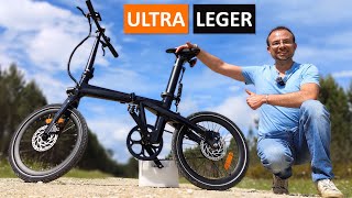 Le vélo électrique pliant le PLUS LEGER que jai testé  ADO Air Carbon [upl. by Felicdad]