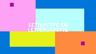 Lettertype en lettergrootte [upl. by Ecirpac]