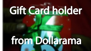 Gift card holders from Dollarama [upl. by Etterb]