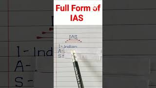 Full Form of IAS  IAS full form shorts yt shorts viral trending shorts [upl. by Oileduab]