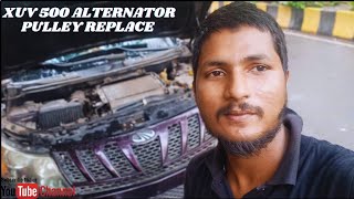 Mahindra XUV 500 Engine Compartment Noise  Alternator Clutch Pulley Replacement [upl. by Jackelyn]