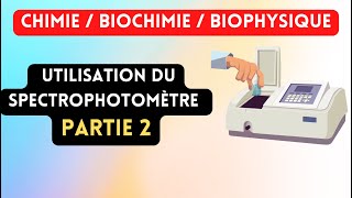 Chimie  Biochimie  Biophysique  Utilisation Du Spectrophotomètre partie 2 Spectrophotomètre [upl. by Solokin]