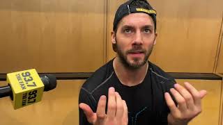 Kris Letang after chaotic 7–6 win over the Philadelphia Flyers [upl. by Rabelais]