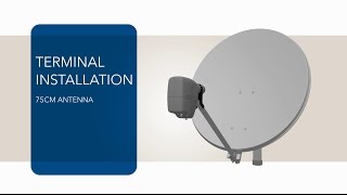 VSAT Terminal Tutorial  75cm Antenna and MDM2200 IP Satellite Modem Installation  Newtec Dialog® [upl. by Royal906]