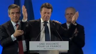 Christian Estrosi sifflé lors du meeting de François Fillon à Nice [upl. by Ilocin]