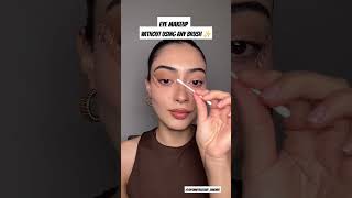 Eye makeup without using brush ✨️ shorts makeup eyemakeup tutorial [upl. by Alleusnoc708]