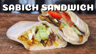 SABICH SANDWICH  israelisches STREET FOOD SANDWICH für ZUHAUSE  deutsches BBQVideo  0815BBQ [upl. by Araik]