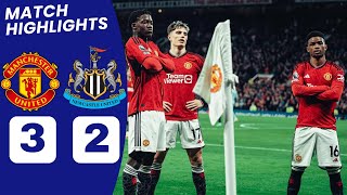 Man United vs Newcastle HIGHLIGHTS 31 Mainoo Gordon Amad Diallo Hojlund GOALS [upl. by Artenehs772]