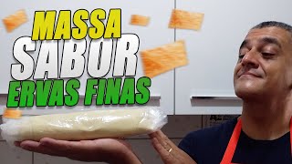 Como FAZER MASSA de PASTEL DE FEIRA SABOR ERVAS FINAS [upl. by Pierson438]