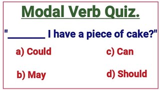 English Grammar Test ✍️ Modal Verb Quiz 📖 [upl. by Karli]