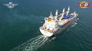 CHIPOLBROK PACIFIC heavy lift freighter by Aerial Photographer [upl. by Filip]