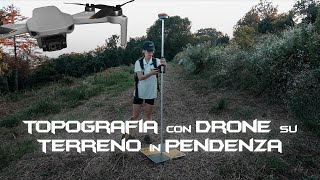 Rilievo topografico con drone di un terreno in pendenza [upl. by Linda]