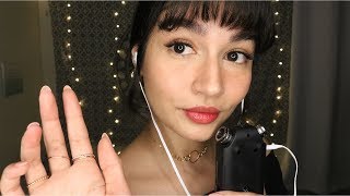 ASMR Tingly Tascam Mouth Sounds Breathy Tktk Tapping Hand Movements [upl. by Horodko]