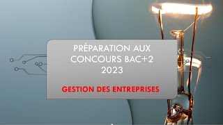 استعداد لمباراة المالية و الجمارك 2023 bac2 gestion des entreprises [upl. by Eednyl503]