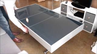 Space Saving Furniture Demonstration with Glass Coffee to Dining table [upl. by Atteve]