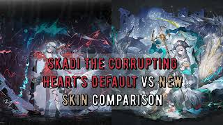 Arknights Skadi The Corrupting Hearts Default VS BoC skin comparison side by side [upl. by Opalina]