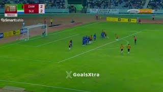 Kings Kangwa Amazing Freekick Goal Zambia vs Sierra Leone 32 All Goals and Highlights [upl. by Kirsch]