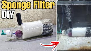 DIY Fish Tank Filter  How to make Aquarium Filter at Home Low Cost [upl. by Ydassac]