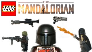 How to Make Custom Lego THE MANDALORIAN Blasters and Weapons [upl. by Katzen]