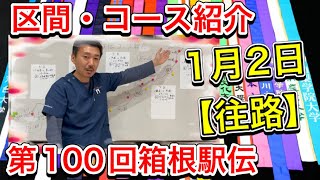 【往路コース紹介】1月2日午前8時スタート「1区大手町→2区鶴見→3区戸塚→4区平塚→5区小田原→芦ノ湖まで」【第100回箱根駅伝】 [upl. by Ibok670]