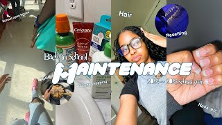 BACK TO SCHOOL MAINTENANCE VLOG  hair nails hygiene haul open house etc  Cheyenne Strickland [upl. by Enitsirhk]