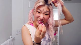 Bleaching my hair following YouTube comments [upl. by Lu616]