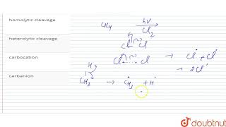 Chlorination of methane in the presence of ultraviolet light involves [upl. by Chalmer246]