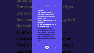 teenage dream  olivia rodrigo lyrics sped up spedup lyric oliviarodrigo [upl. by Bohun]