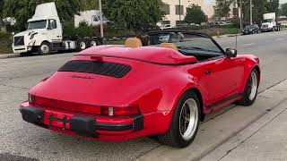 1989 Porsche 911 Speedster  Startup Drive Off amp Drive By  Sandbox Motors [upl. by Alguire]