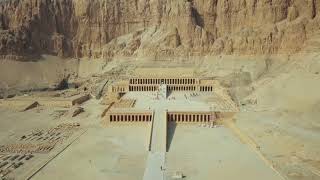 Rare aerial footage of Hatshepsut Temple  Valley of the Queens  Luxor [upl. by Jeane]