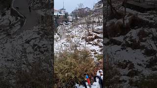 Fresh Snowfall longdrive telugu life himachal snowfall dharamshala traveller dharamkot love [upl. by Lilahk]