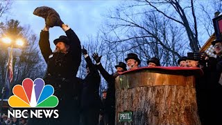 Groundhog Day 2022 Punxsutawney Phil Predicts Six More Weeks Of Winter [upl. by Kalvin]