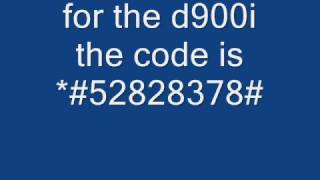 samsung d900 and d900i java unlocking codes [upl. by Welford408]