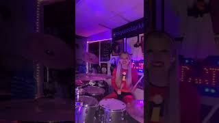 dontstopmenow queen freddymercury drumcover drummer drumming girldrummer [upl. by Amaerd]