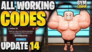 🔥NEW ALL WORKING UPDATE 14 CODES FOR GYM LEAGUE ROBLOX GYM LEAGUE CODES [upl. by Boutis]