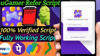 uGamer  mGamer App Unlimited Refer Bypass Trick  new earning App today  mReward Coin Hack Trick [upl. by Adnama]