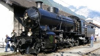 Steam locomotives in Switzerland [upl. by Atiuqahc]