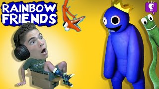 BLUE ROBLOX Rainbow Friends HobbyPig Survival with HobbyFamilyTV [upl. by Rock]