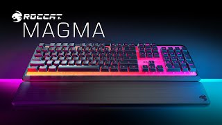 ROCCAT Magma  Membrane RGB Gaming Keyboard [upl. by Kitti]