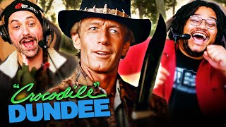 CROCODILE DUNDEE 1986 MOVIE REACTION FIRST TIME WATCHING Paul Hogan  Full Movie Review [upl. by Kathlene407]