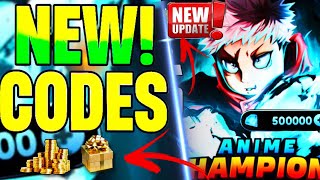 ⭕ 4 NEW CODES ⭕ ANIME CHAMPIONS SIMULATOR CODES  NEW ROBLOX ANIME CHAMPIONS SIMULATOR CODES [upl. by Gurolinick]