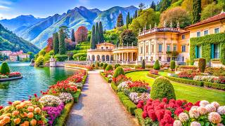 EXPLORE LAKE COMO  THREE MUSTSEE GEMS OF LAKE COMO VILLA CIPRESSI VILLA MONASTERO VARENNA 4K [upl. by Maice]