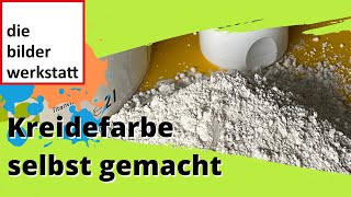 Kreidefarbe schnell selbst hergestellt für deine Bilder und Möbel  Video 0043 [upl. by Courtney262]