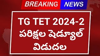 TG TET 20242 Exam Shedule Released ts tet 2025 exams time table Tet 2025 exam dates tet tet2025 [upl. by Pacian]