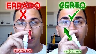 Como fazer LAVAGEM NASAL com SPRAY NASAL [upl. by Dohsar34]