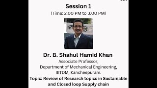 Review of Research topics in Sustainableand Closed loop Supply chain [upl. by Fernande179]