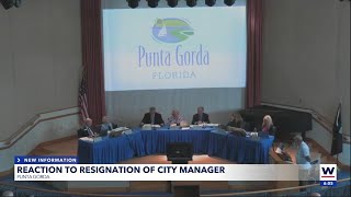 Whats next after Punta Gorda city managers resignation [upl. by Tonl]