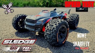 Traxxas Sledge ● Speed Test ● Nowe Skarpety na amorki [upl. by Pascal]